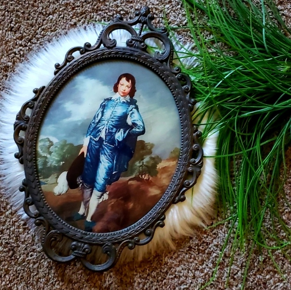 Vintage 1940s Metal Framed 'Little Boy Blue'